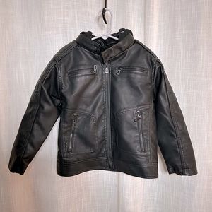 Distortion Pleather Fur Lined Youth Jacket - Size: 5